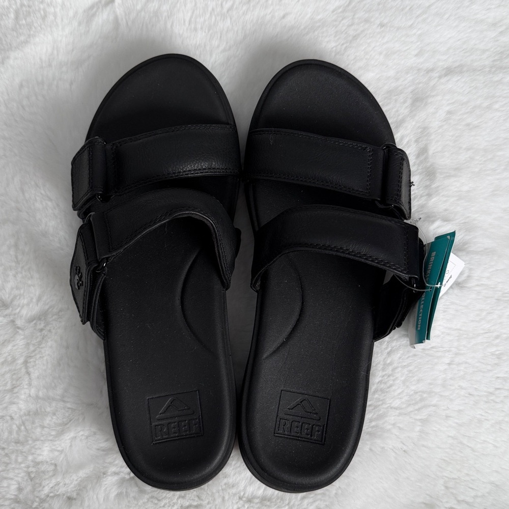 NWT Reef Cushion Cloud Rosa Brinkley Sandal Black/Black size 9 - Picture 2 of 5